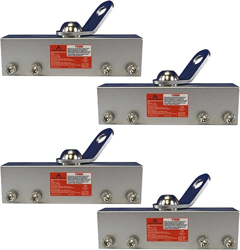 Miniatura 2 de Malta Dynamics Anclaje de techo de protección contra caídas abrazadera de techo de acero inoxidable con giro de 360, sistema de detención de caídas