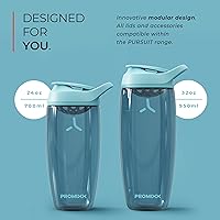 Vista 7 de Promixx Pursuit - Botella mezcladora de proteínas (32 onzas) – Mezclador silencioso sin bola, tapa a prueba de fugas, BPA/BPS y ECOZEN sin ftalatos