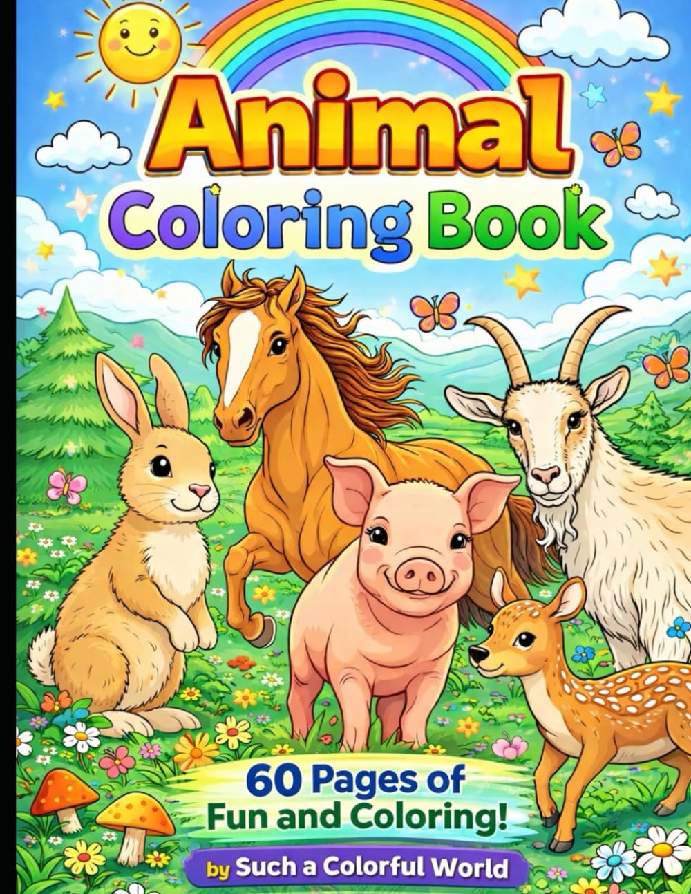 My Farm - Coloring book for Kids: 60 pages of fun, creativity and coloring