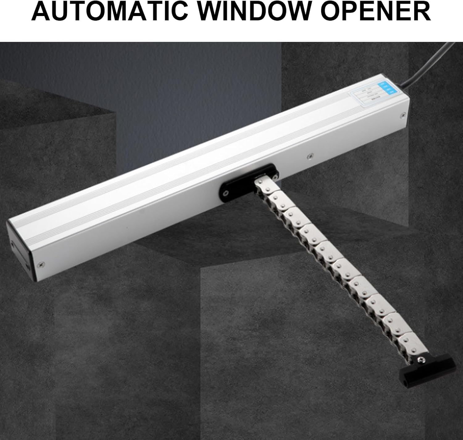 Automatic Window Opener, Chain Window Opener Actuator, Electric Window Opener Actuator with Wall Switch and Remote Control, for Skylight Window Greenhouse and Roof Vent