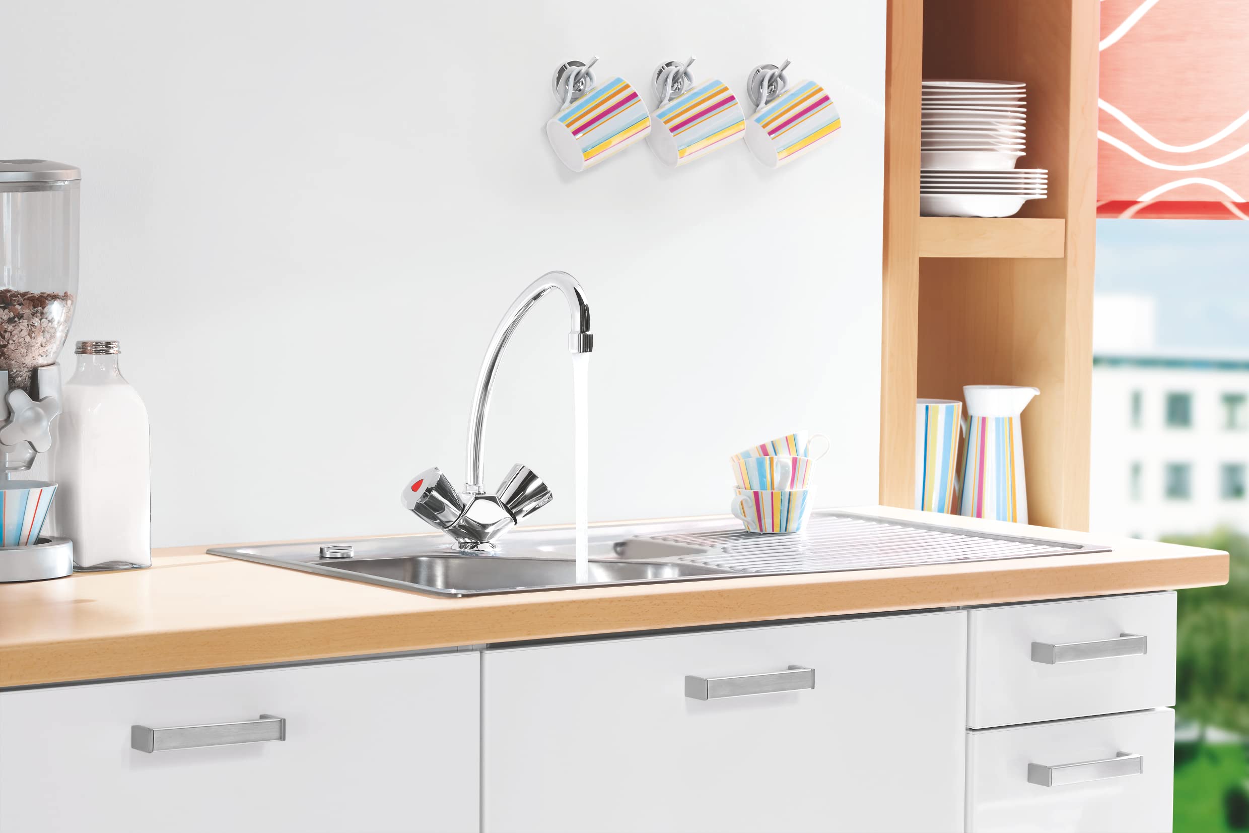 GROHE Robinet mélangeur évier de cuisine costa Trend, solide et durable, installation et entretien facile, chromé, 31072000 (Import Allemagne)