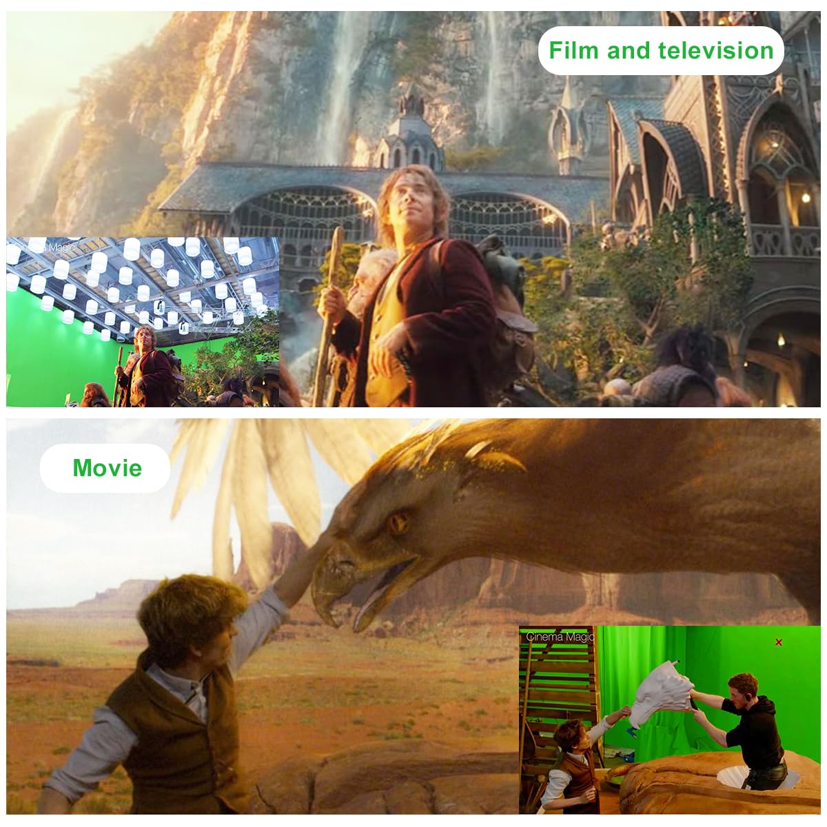 Sfondo verde per fotografie, grande sfondo fotografico, 3 x 5,8 m, per streaming e zoom, tenda verde in mussola, per registrazione video e servizi fotografici