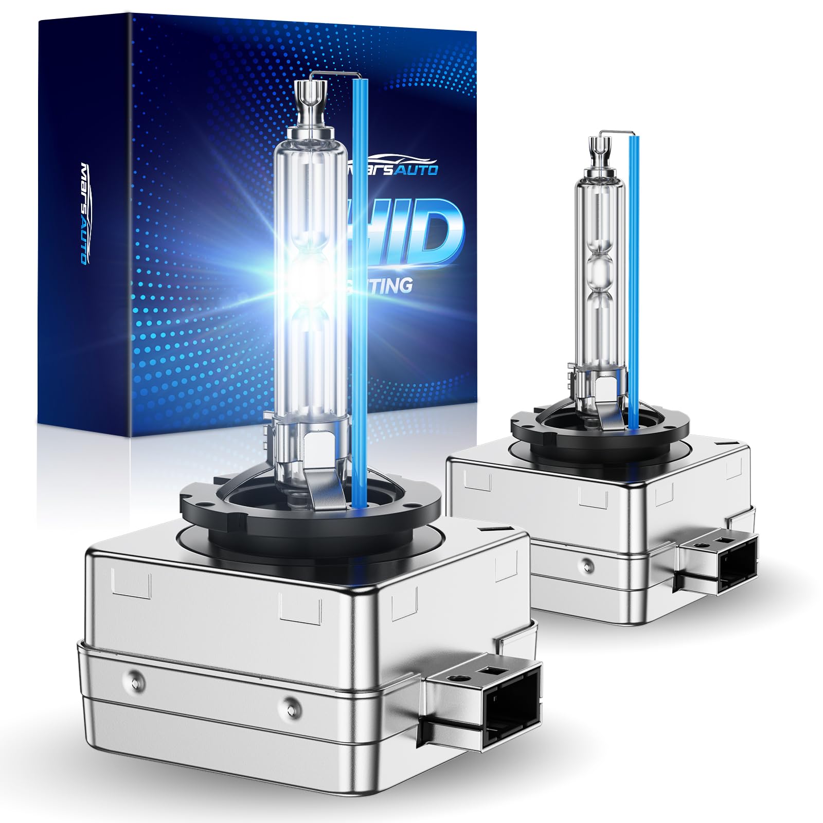 Marsauto D3S HID Bulbs, 8000K Cold White Xenon Bulb, 66340 42403 42302 for HID Replace, Plug and Play, Pack of 2, Fit for RV light bulb