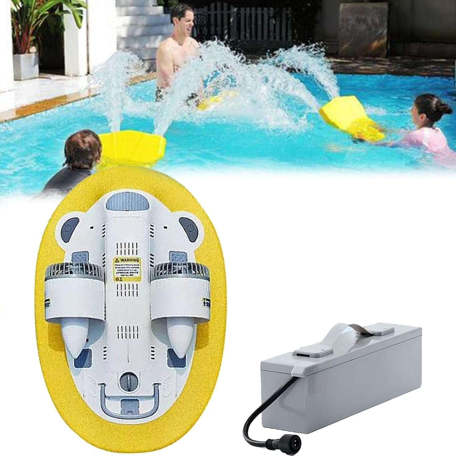 Water Electric Diving Scooter Electric Underwater Diving Scooter,300W Portable Water Swim Booster,Snorkelling and Ocean Adventure
