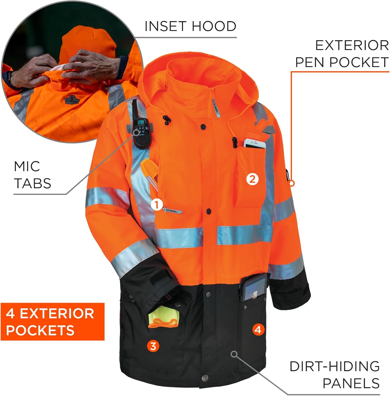 Ergodyne 8386 Type R Class 3 Outer Shell Jacket