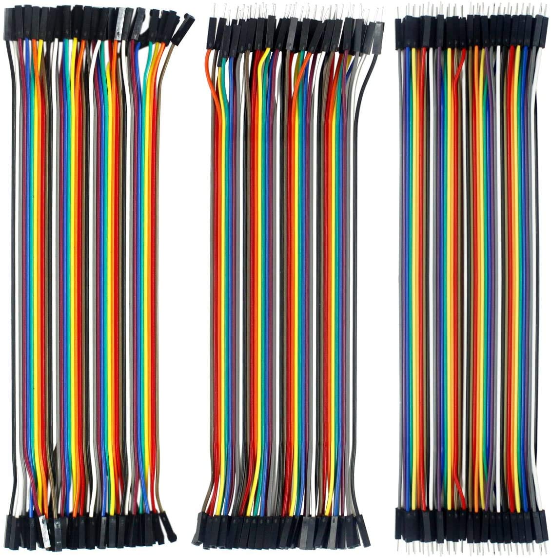 DollaTek Cavo dupont da 360 pezzi da 10 cm da maschio a femmina/da maschio a maschio/da femmina a femmina - 9 file