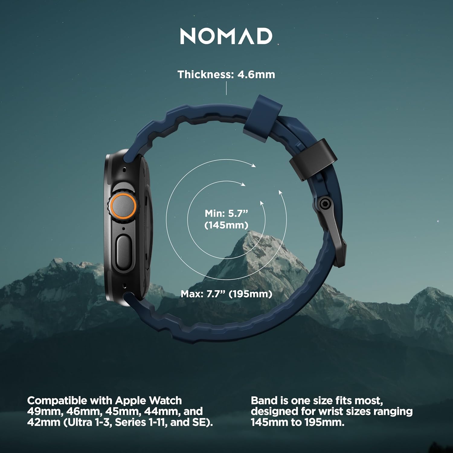 NOMAD Apple Watch Sport Band Rocky Point Apple Watch Band with Titanium Hardware