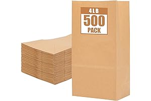 Buy 500 Pcs Moretoes 4Lb Multipurpose Lunch Sacks Brown Paper