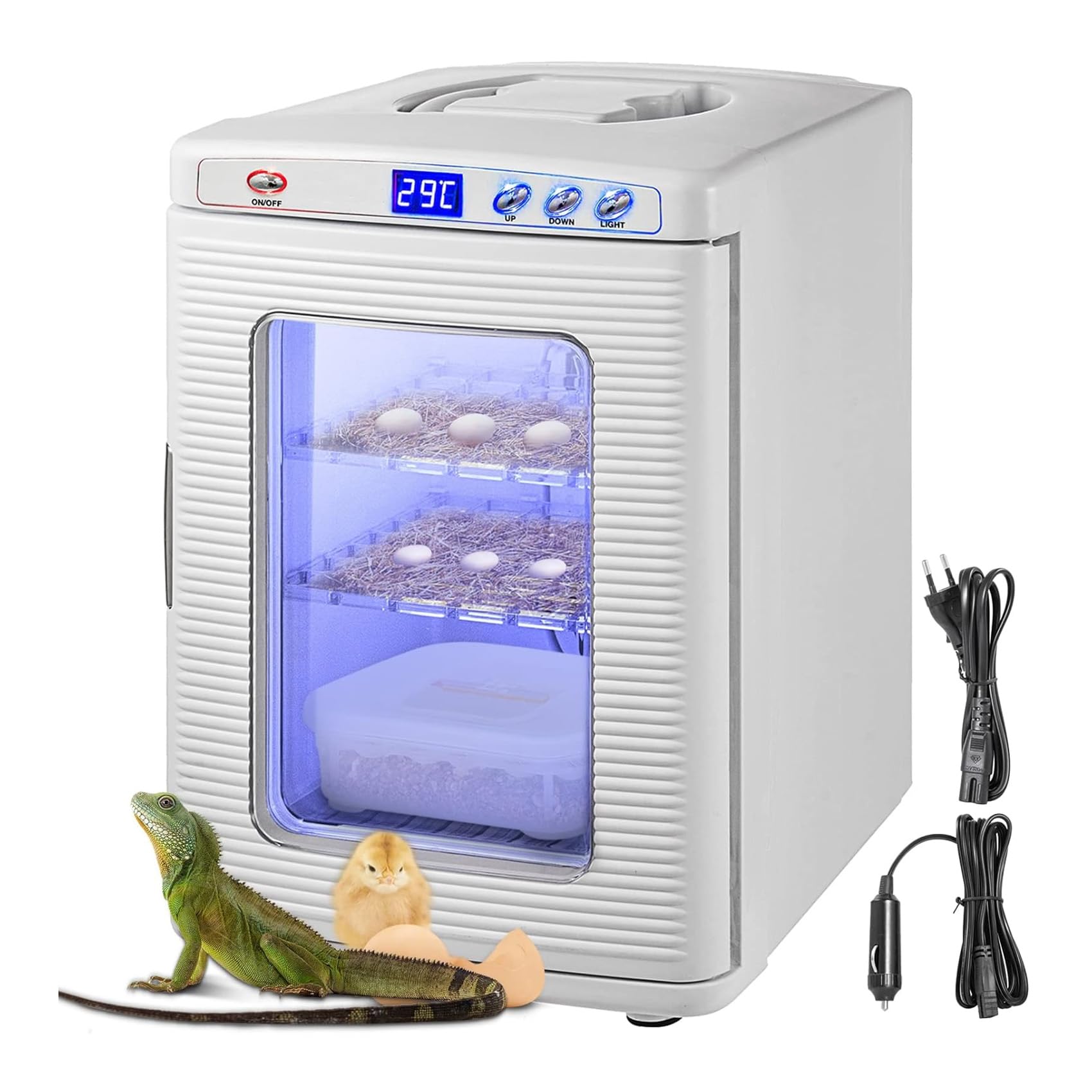 Amazon | 爬虫類インキュベーター 25L 自動孵卵器 30-40枚入卵OK
