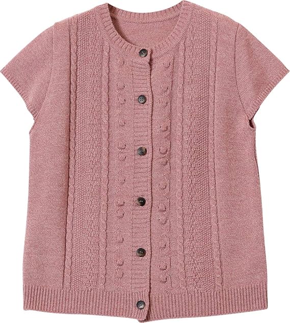 Amazon ケーブル半袖ニットベスト ピンク ベスト 通販