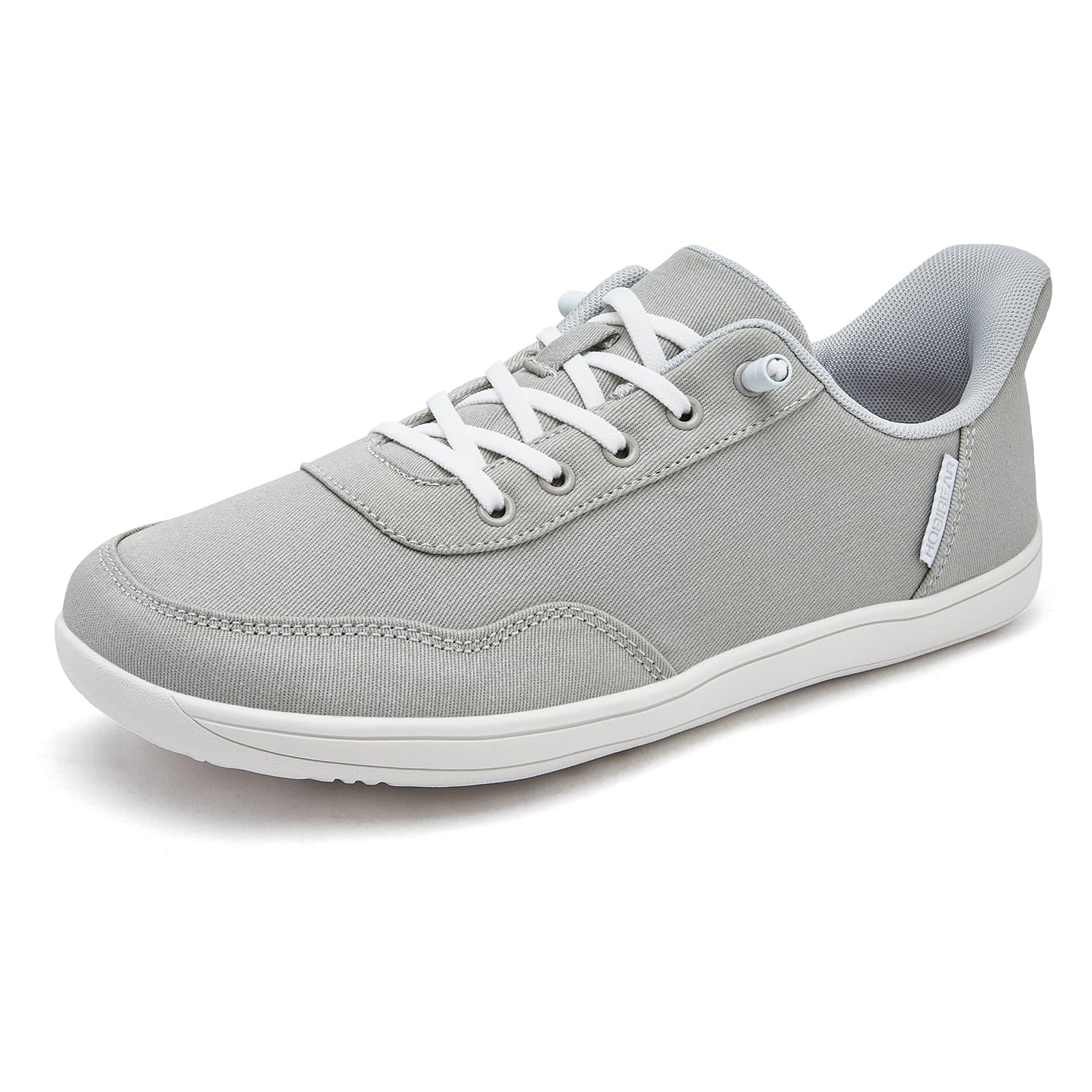 HOBIBEAR Womens Mens Hands Free Slip On Sneakers Comfort Wide Minimalist Barefoot Canvas Shoes