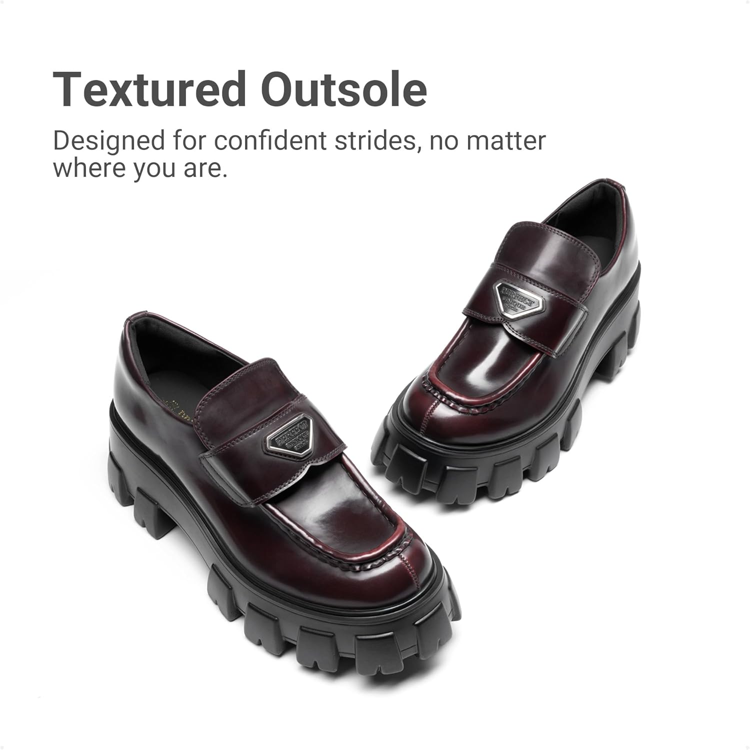 DREAM PAIRS Women's Chunky Loafers Platform Comfortable Slip-On Dressy Business Casual Fashion Outfit Loafer Shoes - Image 4