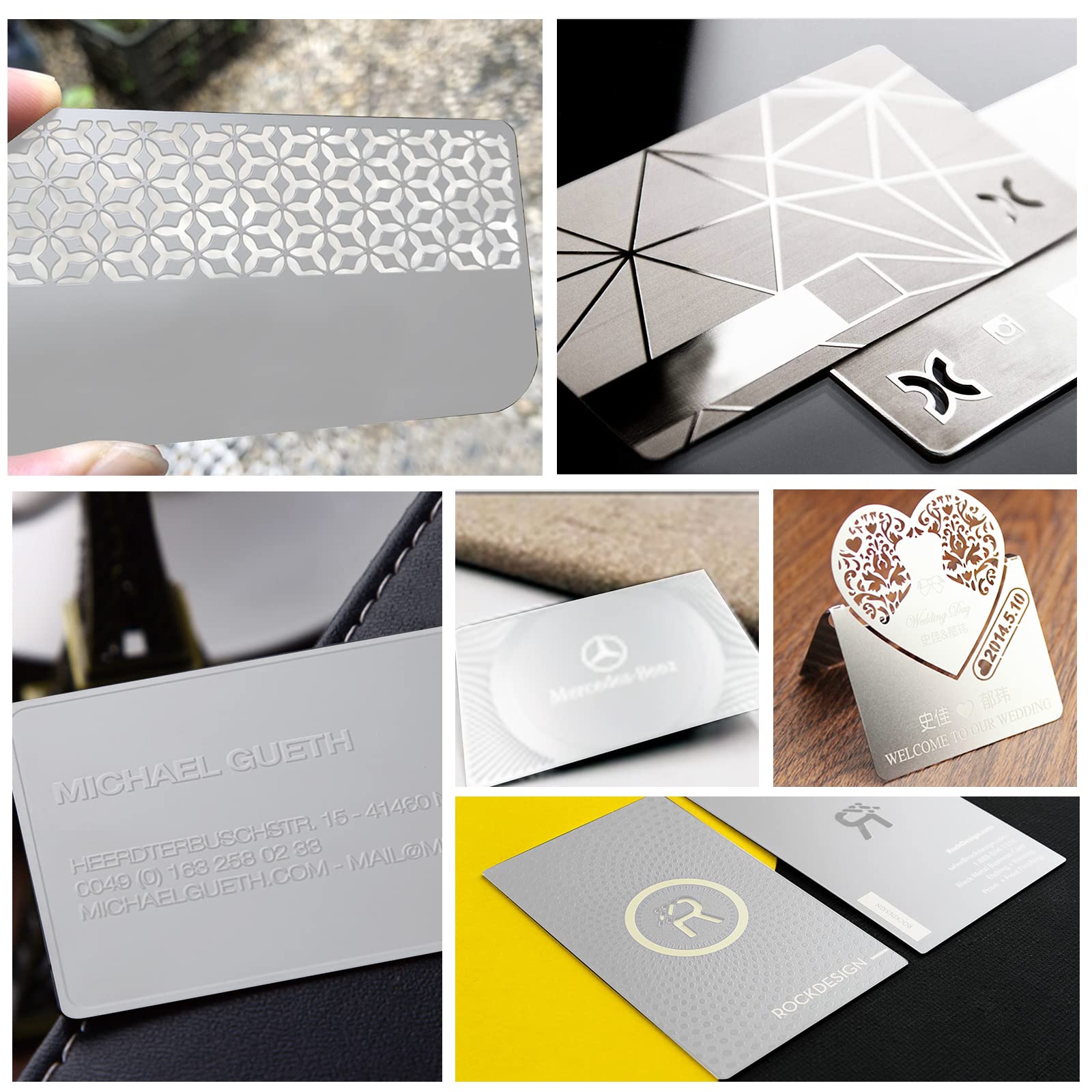 GORGECRAFT 25Pcs Metalen Visitekaartjes Blanks Laser Gegraveerde Visitekaartjes 0.4mm Aluminium Blanco Naam Kaart voor Office DIY Gift Cards 5 Kleur Opties Beschikbaar