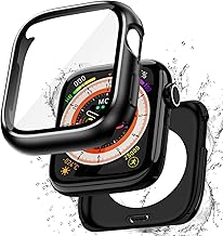 Puptoya Apple Watch, Waterproof, Metal Cover, 1.8 inches (46 mm), Compatible with Apple Watch Series 11 10 Case, 2 in 1, Full Protection, Metal, Stainless Steel iWatch Case, 1.8 inches (46 mm), Black