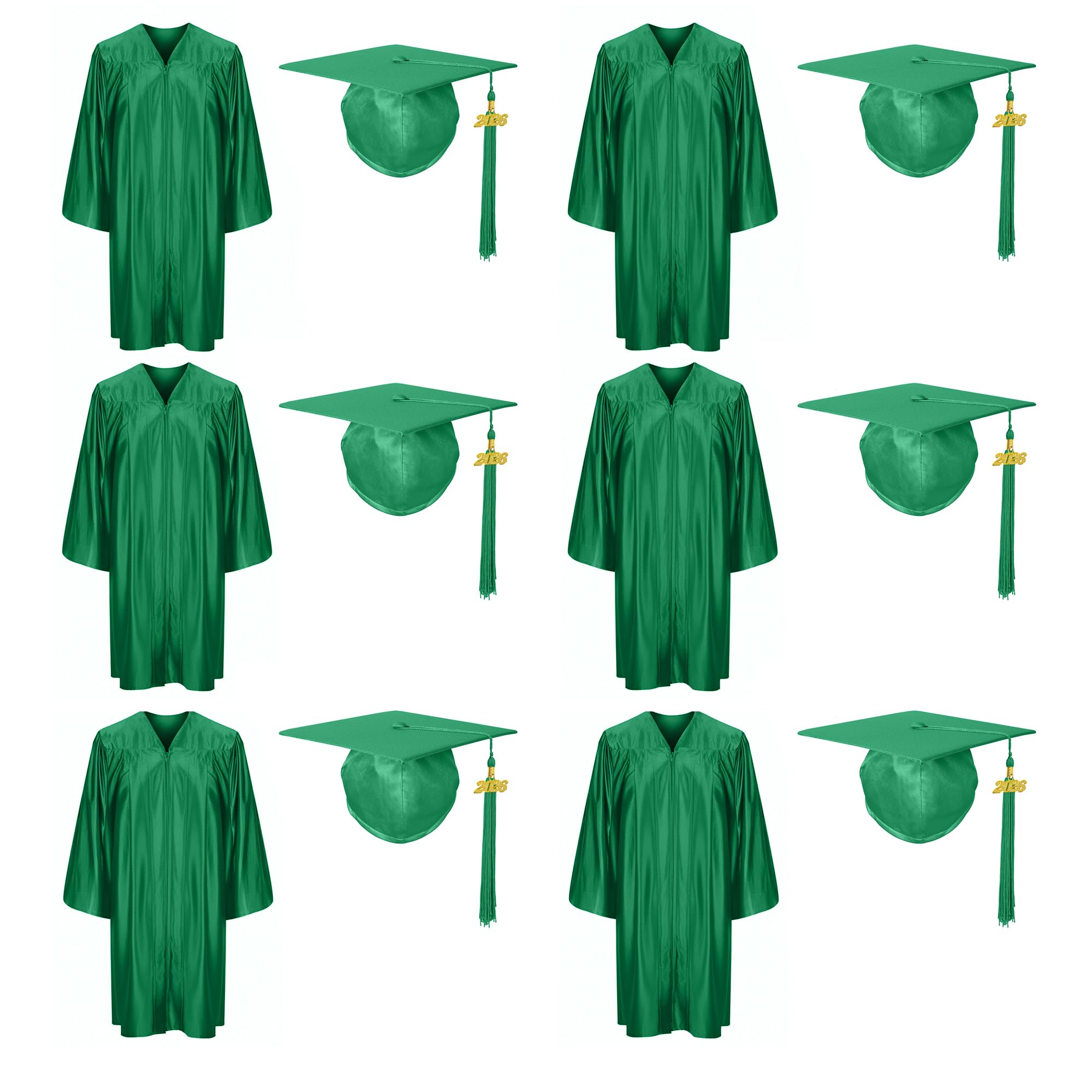 Shiny Preschool Kindergarten Graduation Cap Gown Set for Kids With 2026 2025 Tassel Charm