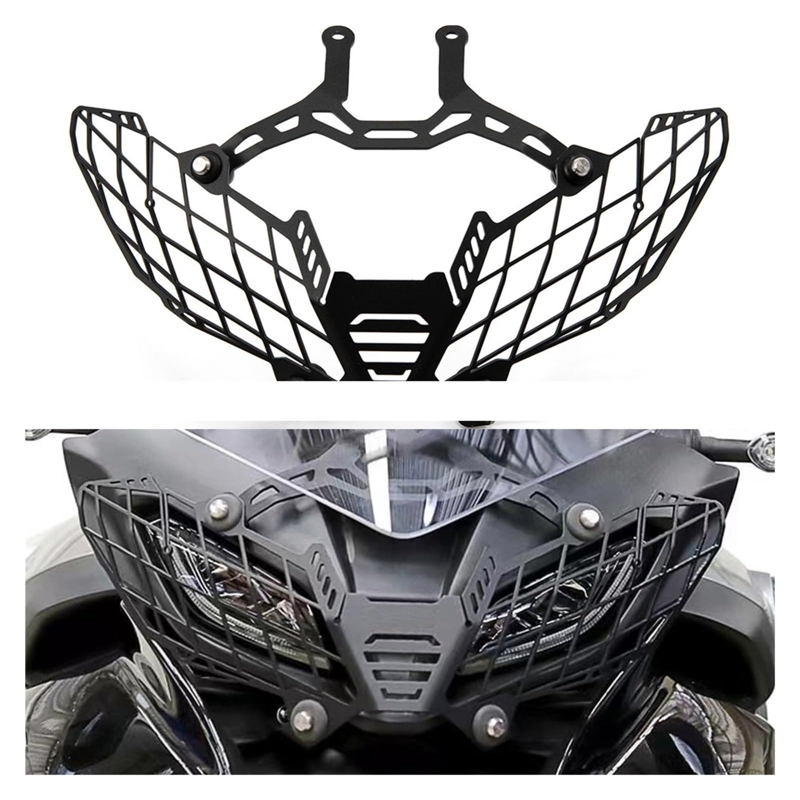 Evomosa Für YAM&AHA Für Tracer 9 GT 2022 2023 GT900 GT9 22 23 Scheinwerfer Schutz Abdeckung Schutz Motorrad Zubehör Front Grille Motorrad Mesh Frontlicht Schutzabdeckung
