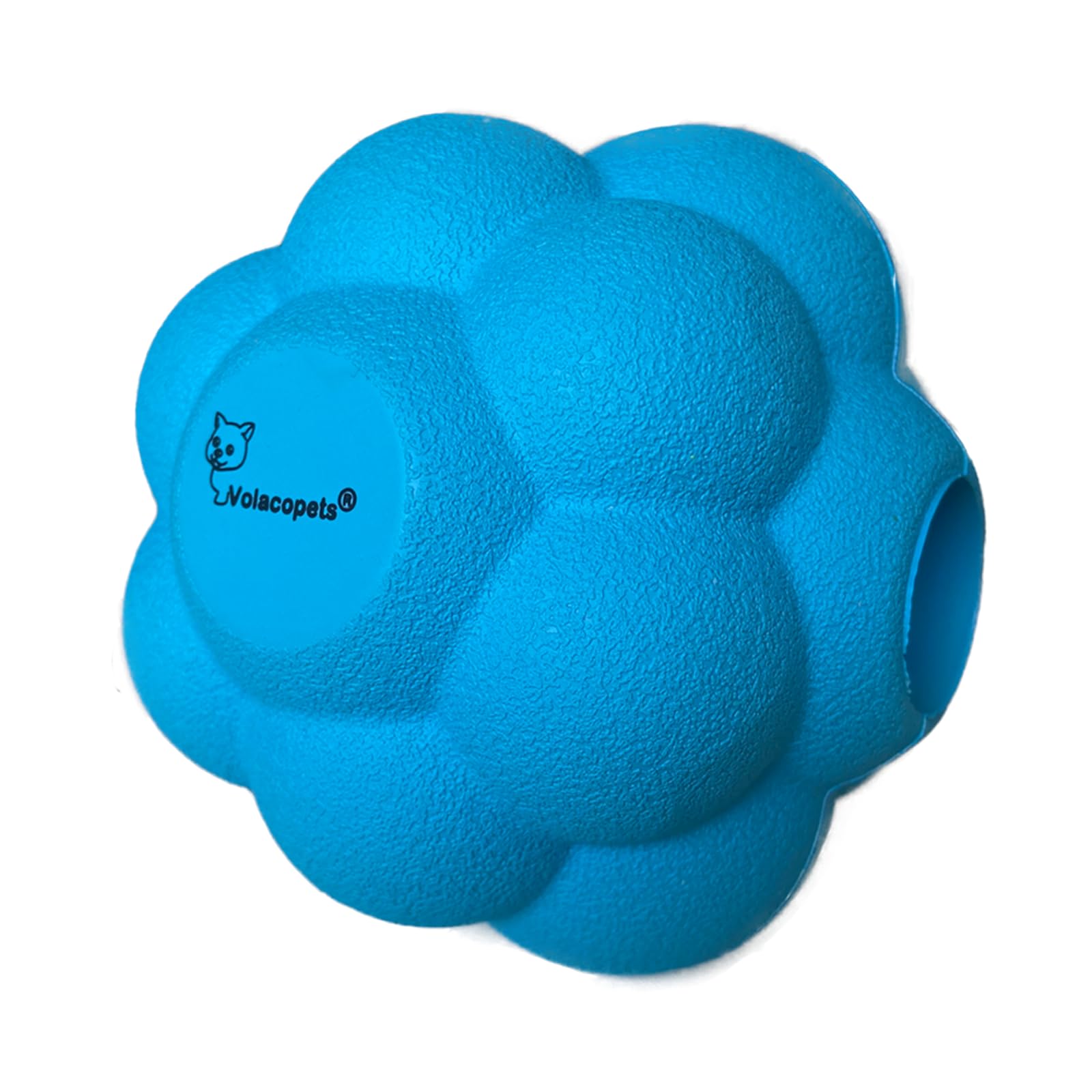 Large Indestructible Balls for Aggressive Chewers Tough Teething Fetch Toy Rubber Durable Chew Toys for Large Dogs Blue