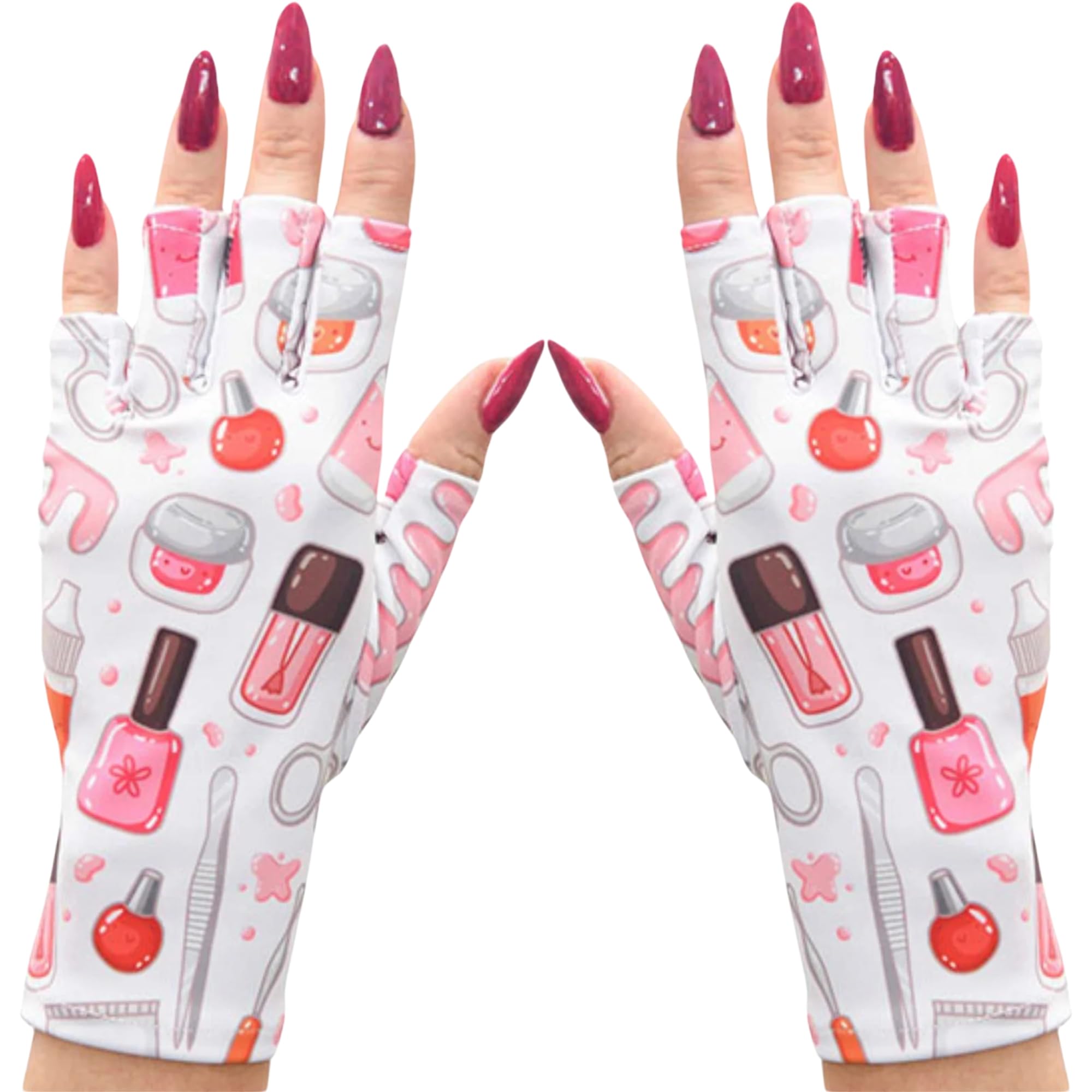 ManiGlovz - The Original UPF 50+ UV Light Protective Nail Gloves | Gel Manicure Gloves and Anti UV Fingerless Gloves for Women | Can be Used as Sun