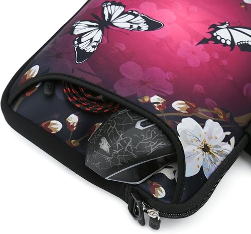 Miniatura 4 de AUPET 16 16.5 17-17.3 pulgadas, funda de neopreno resistente al agua, funda de neopreno con asa exterior y correa de hombro ajustable y bolsillo