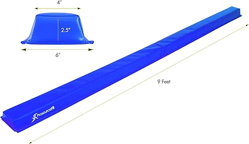 Miniatura 3 de ProsourceFit - Viga de equilibrio de gimnasia para niños, haz plegable firme de 9 pies de largo con superficie antideslizante de 4 pulgadas de ancho