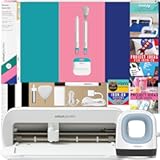Joy Xtra and EasyPress Mini with Iron-On Vinyl Sampler Pack and Tool Kit Bundle - Cutting Machine with Small Heat Press and HTV Accessories&comma; Cricut Beginner Kit with Everything to Get Started