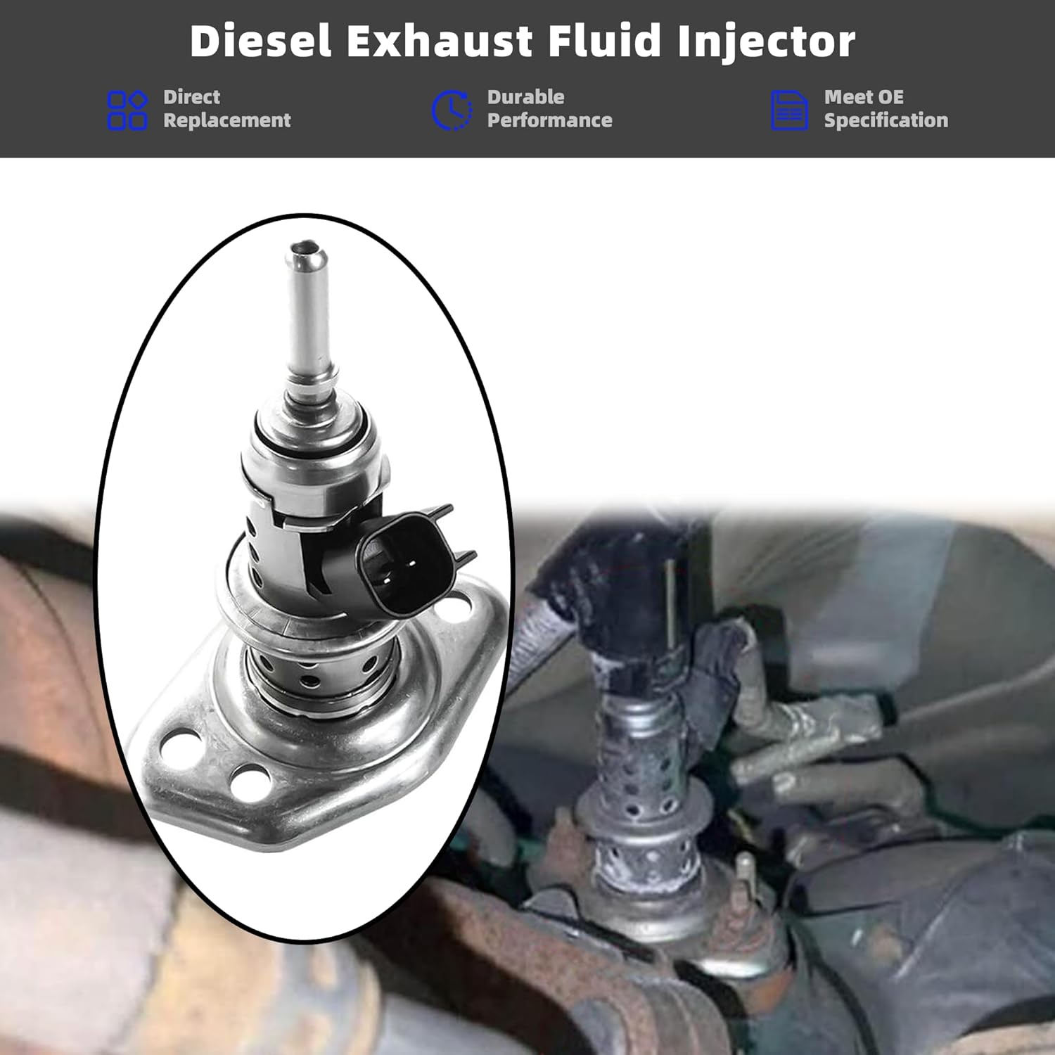 Diesel Exhaust Fluid Injector, DEF Injector Compatible With Ram 2500 3500 4500 5500 6.7L 2013-2022, Ford F250 F350 F450 F550 Super Duty 6.7L Diesel 2017-2019 Replace# 4627241AA 04627241AF