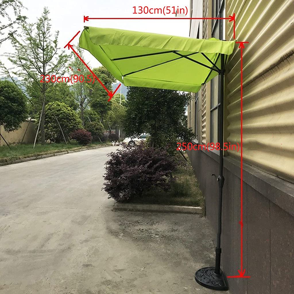 Kwadratowy Parasol, 230 cm Wodoodporna powierzchnia parasola Pół Parasol z korbą Ochrona przed słońcem, mały Parasol do basenu przydomowego na tarasie ogrodowym good