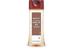 Amazon Basics Body Oil Gel with Cocoa Butter - Paraben-Free Body Oil...