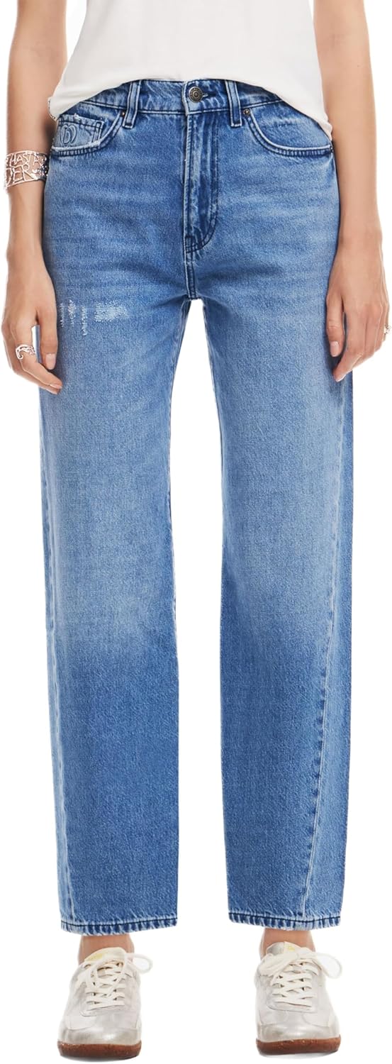 Desigual Women's Woman Denim Denim Long Trouser