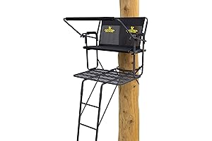 Rivers Edge TwoPlex 2-Man Ladder Stand - Optimize Stealth and Stability for Bowhunting