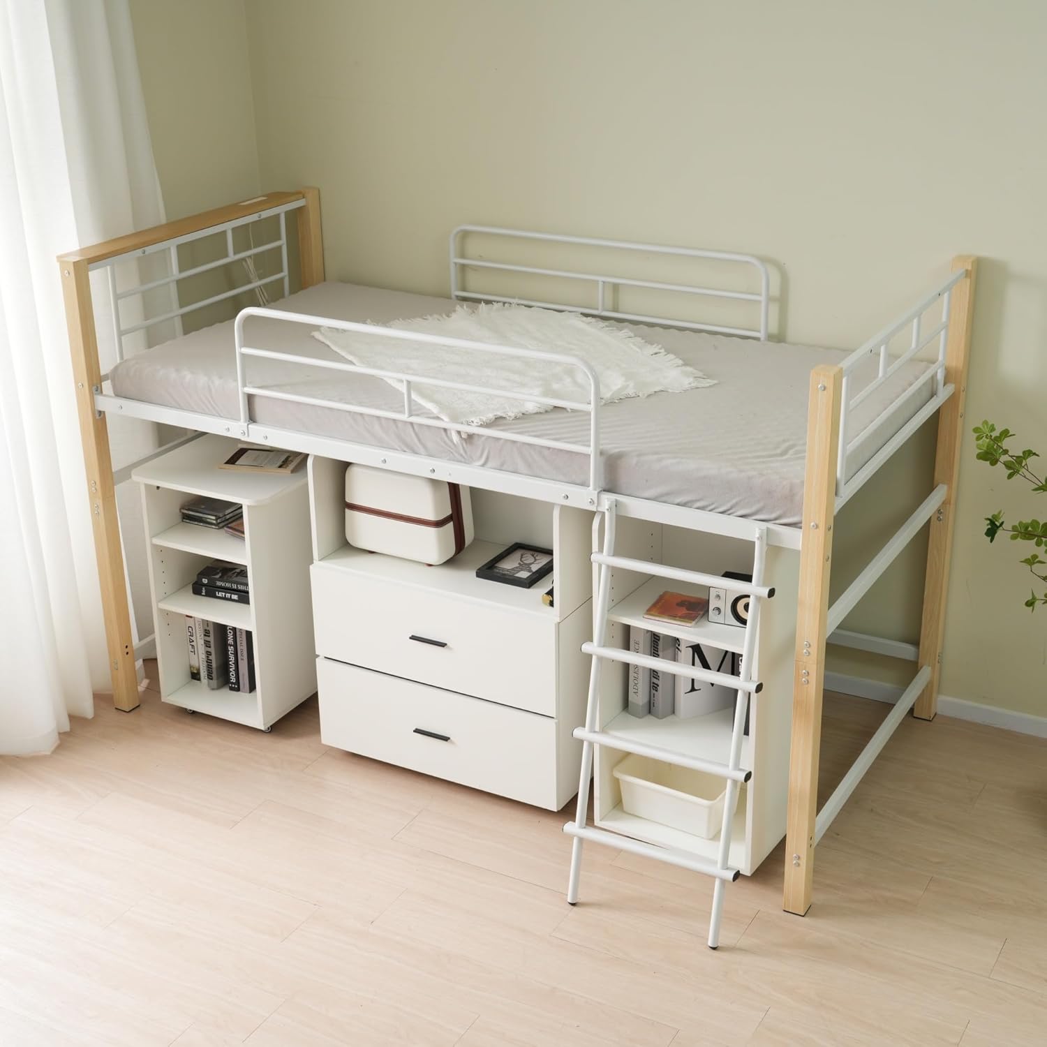 こまさん 大阪京都限定 美品 ニトリ シングル ベッドフレーム 収納付き