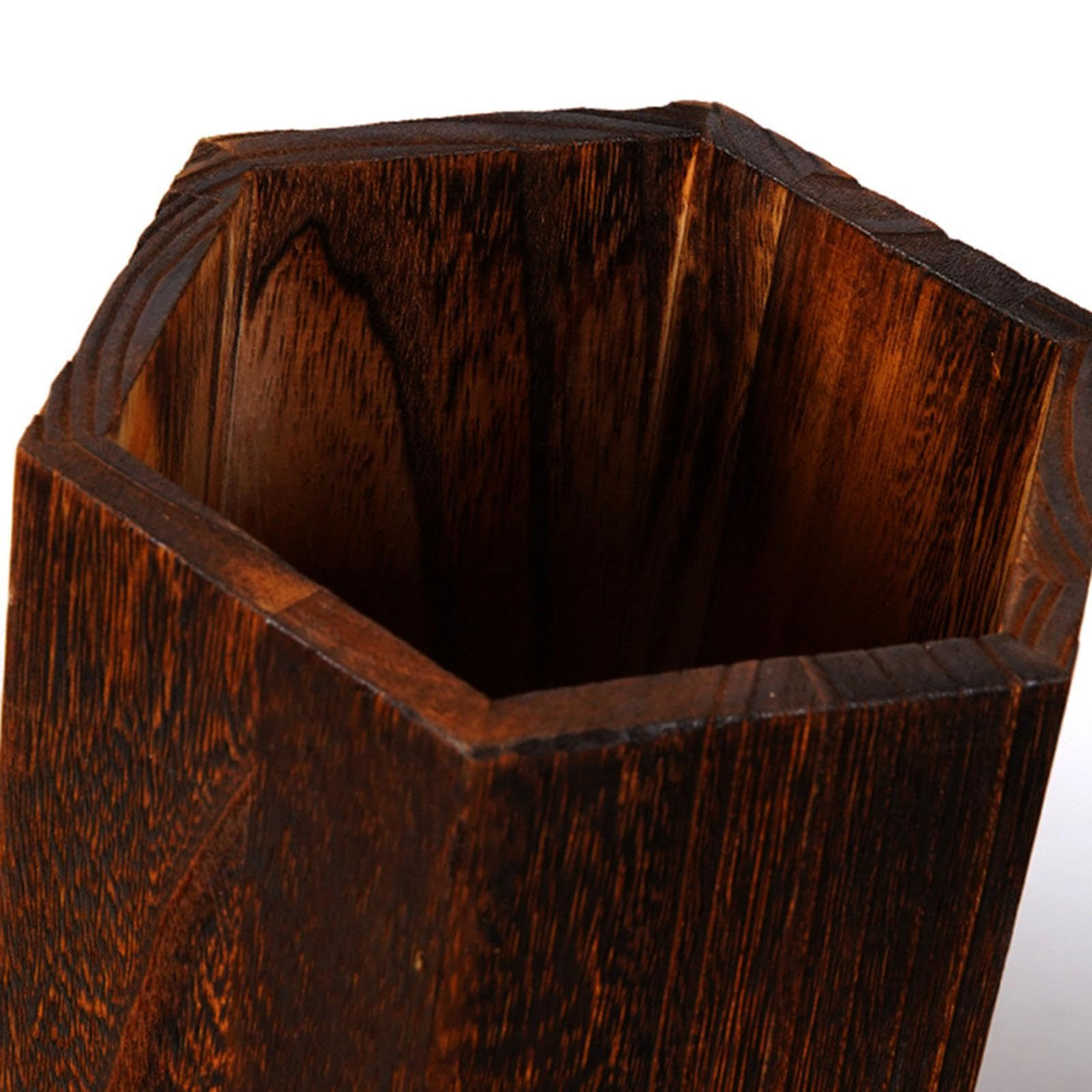Portaombrelli in Legno Massello Da Fattoria 16,5 * 14,5 * 49 Cm, Secchio per Ombrellone Di Grande Capacità, Presenta Una Miscela Unica Di Elementi Di Design Retrò Scandinavi E Giapponesi