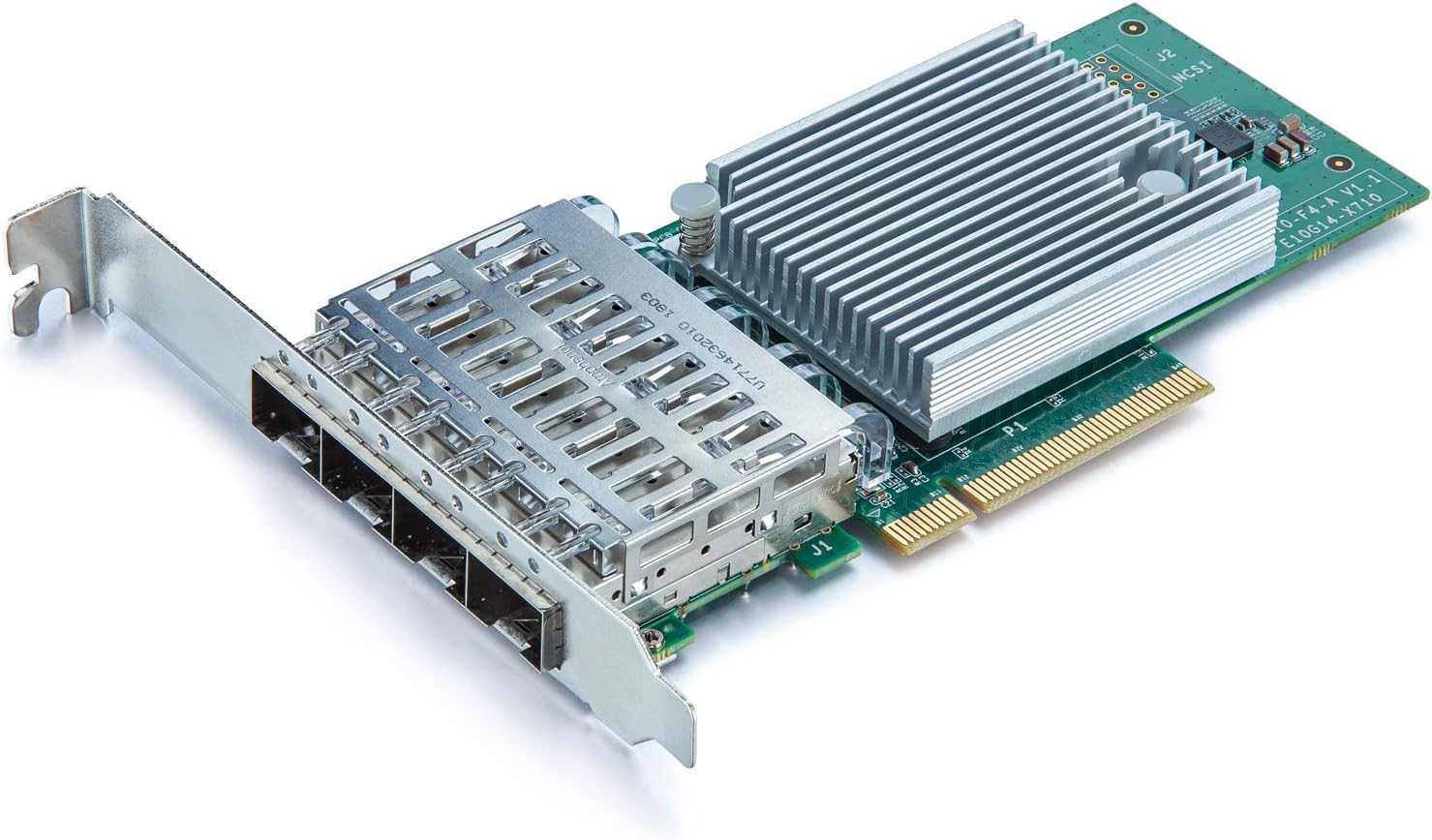 10Gb PCI-E NIC Network Card, Quad SFP+ Port, with Original Intel X710-BM1 Controllers, PCI Express Ethernet LAN Adapter Support Windows Server/Linux/VMware ESXi, Compare to Intel X710-DA4