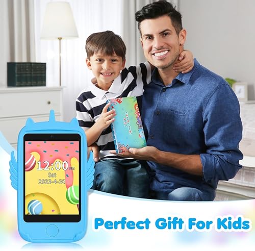 Miniatura 7 de Teléfono inteligente para juguetes de niños, teléfono de juguete con pantalla táctil para niñas y niños, teléfono para niños con juegos, juguetes de