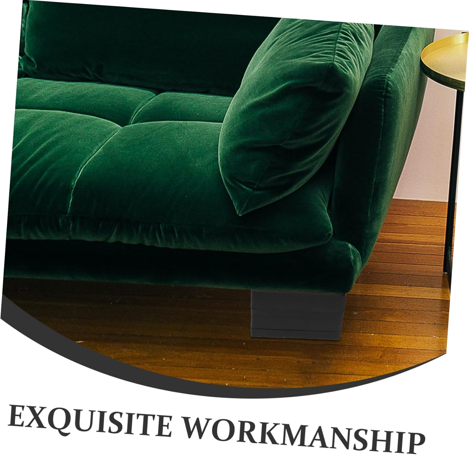 BESTOYARD 4pcs Heavy Duty Bed Risers Stackable Furniture Lifts for Elevating Sofas Desks Appliances Height Boosters for Enhanced Storage