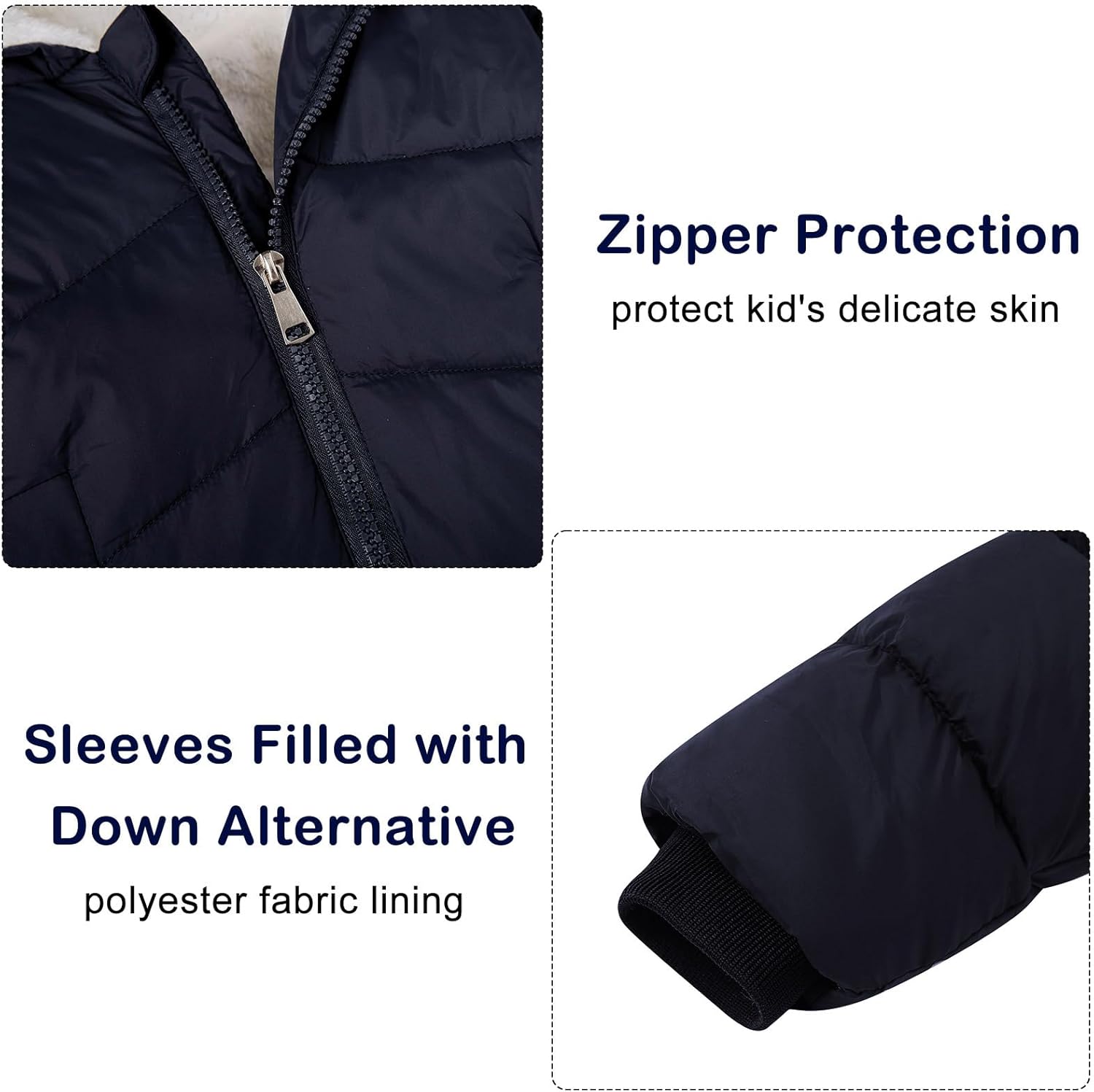 Baby Girls Boys Winter Coat Warm Fleece Jacket for Toddler Kids 6M-5T - Image 6