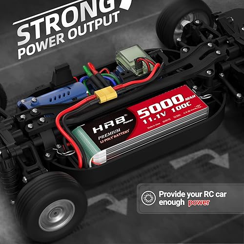 Miniatura 3 de HRB 3S 5000mAh Lipo Batería XT60 100C 11.1V RC Lipo Batería Compatible con RC Coche Avión Camión Barco