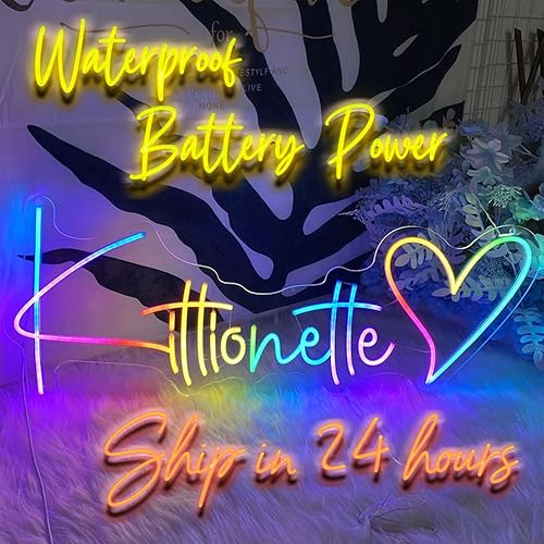 Letreros de neón personalizados para decoración de pared, letrero de nombre de luz de neón personalizado, letrero LED personalizado, letrero de neón disponible en Yaxa Peru