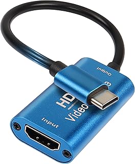 MEIRIYFA Type C Capture Card, HDMI to USB C Audio Video Capture Card 4K 1080p 60fps Video Recorder for Gaming, Live Broadcasting, Streaming, Online Teaching, etc - 20cm