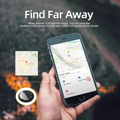 Miniatura 4 de Localizador de llaves, rastreador de equipaje, etiqueta Bluetooth para rastreador de llaves compatible con Apple Find My Keys con batería