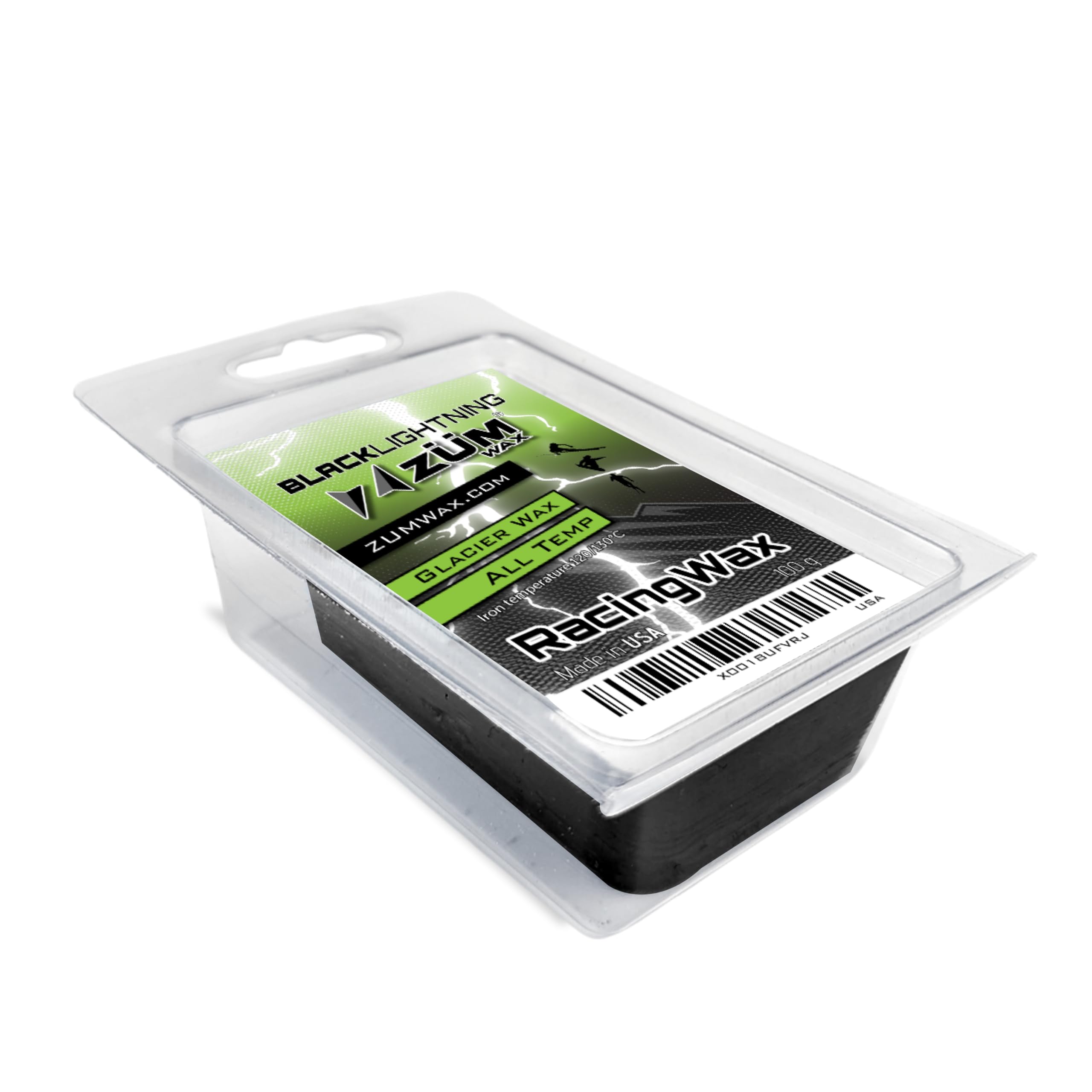 Zumwax Ski/snowboard Racing grafite Wax – Universal – 100 gram – INCREDIBLY Fast in all temperatures. Perfetto per sporco e abrasiva Snow.
