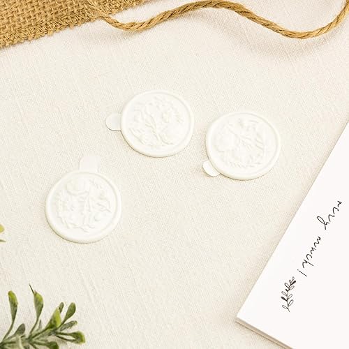 Miniatura 8 de 50 calcomanías de sello de cera para boda, cumpleaños, baby shower, Acción de Gracias, invitación, negocios, sobres, 50 unidades