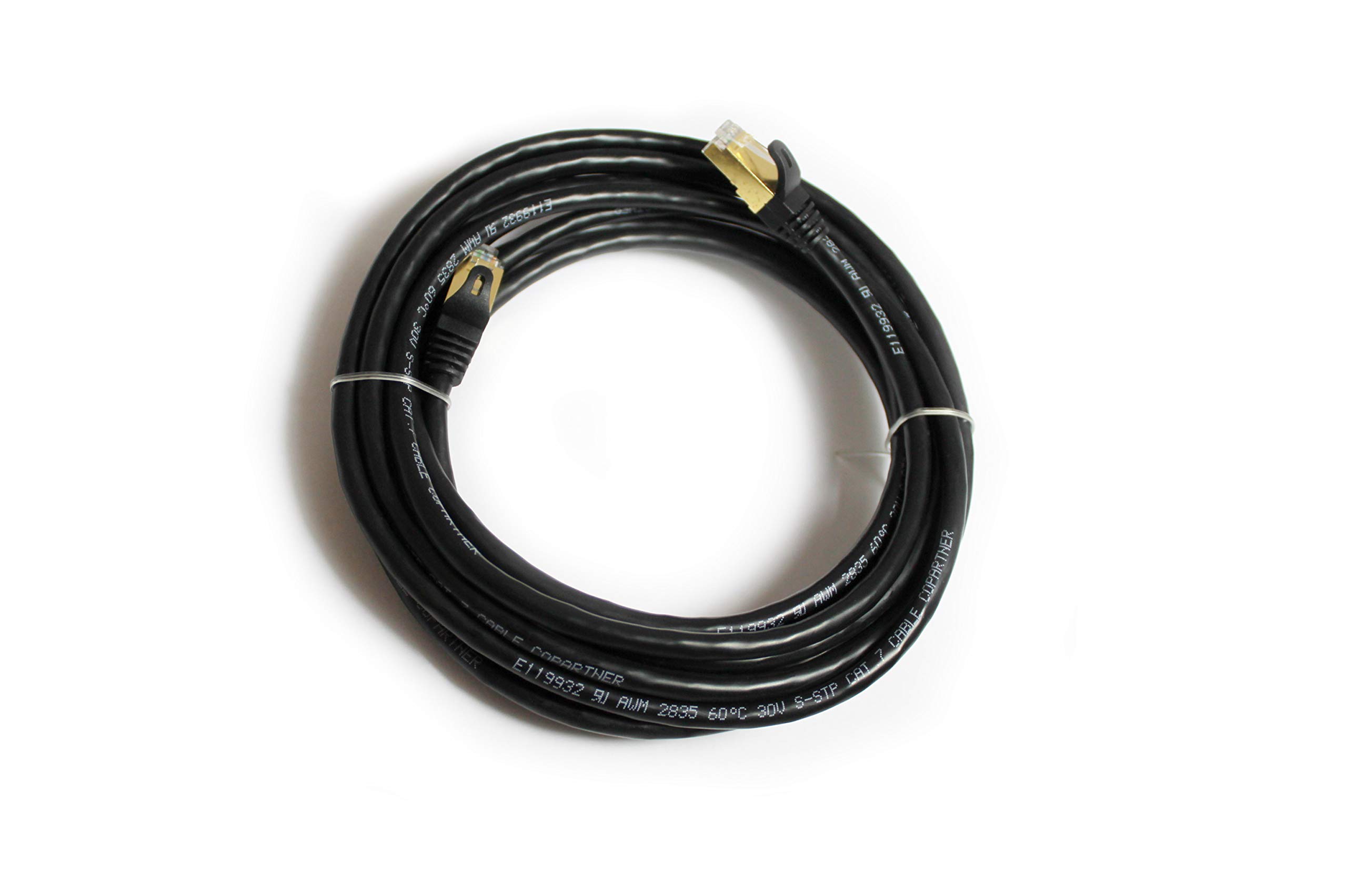 Nexhi STP-7000 CAT-7 Shielded 10 Gigabit 600MHz Ethernet Cable, Faster Than Cat5e/Cat5/Cat6 Network, Round Cat7 High Speed LAN Wire with Rj45 for Router and Modem