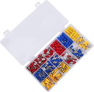 236Pcs Terminais de Crimpagem Conjunto de Terminais de Crimpagem, Conjunto de Terminais de Crimpagem Acessórios de Conexão de Fio de Tubo Isolante Retardador de Fogo de Cobre