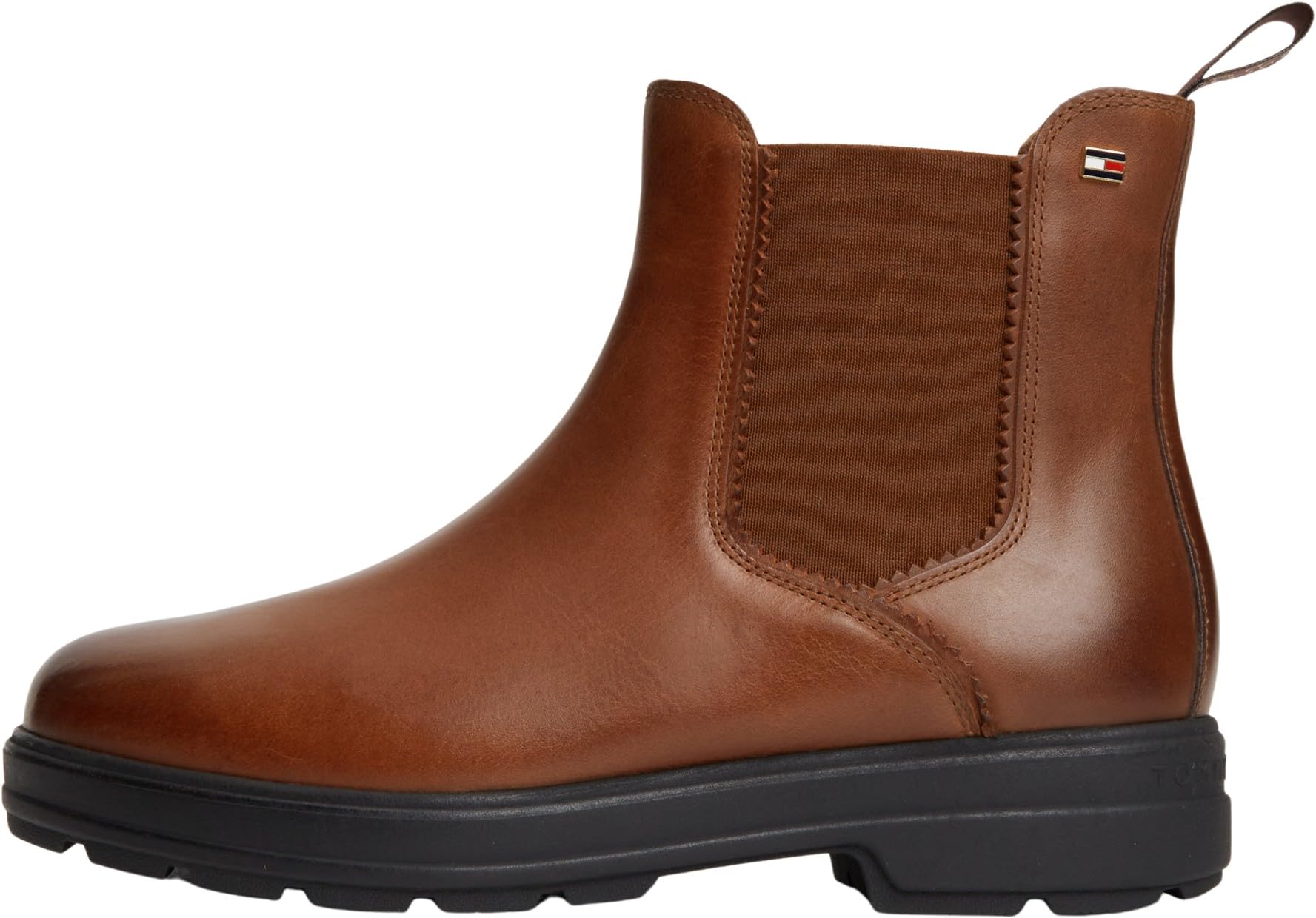 Tommy Hilfiger Women Th Flag Outdoor Chelsea Boot FW0FW09573 Low Boots, BROWN (Winter Cognac), 6