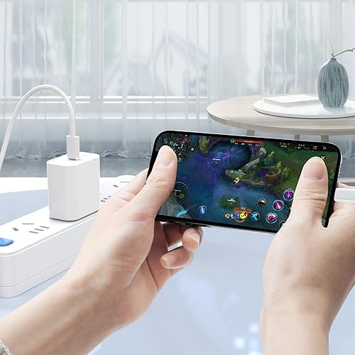 Miniatura 7 de Cargador USB C para iPhone, carga rápida, paquete de 3 unidades de 20 W, tipo C, cargador de pared con cable de carga USB C de 6 pies de largo,