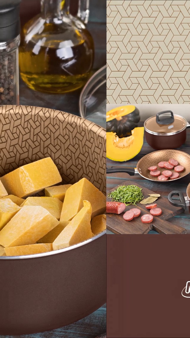 MTA - Conjunto de Panelas com 5 Peças em Alumínio Antiaderente com