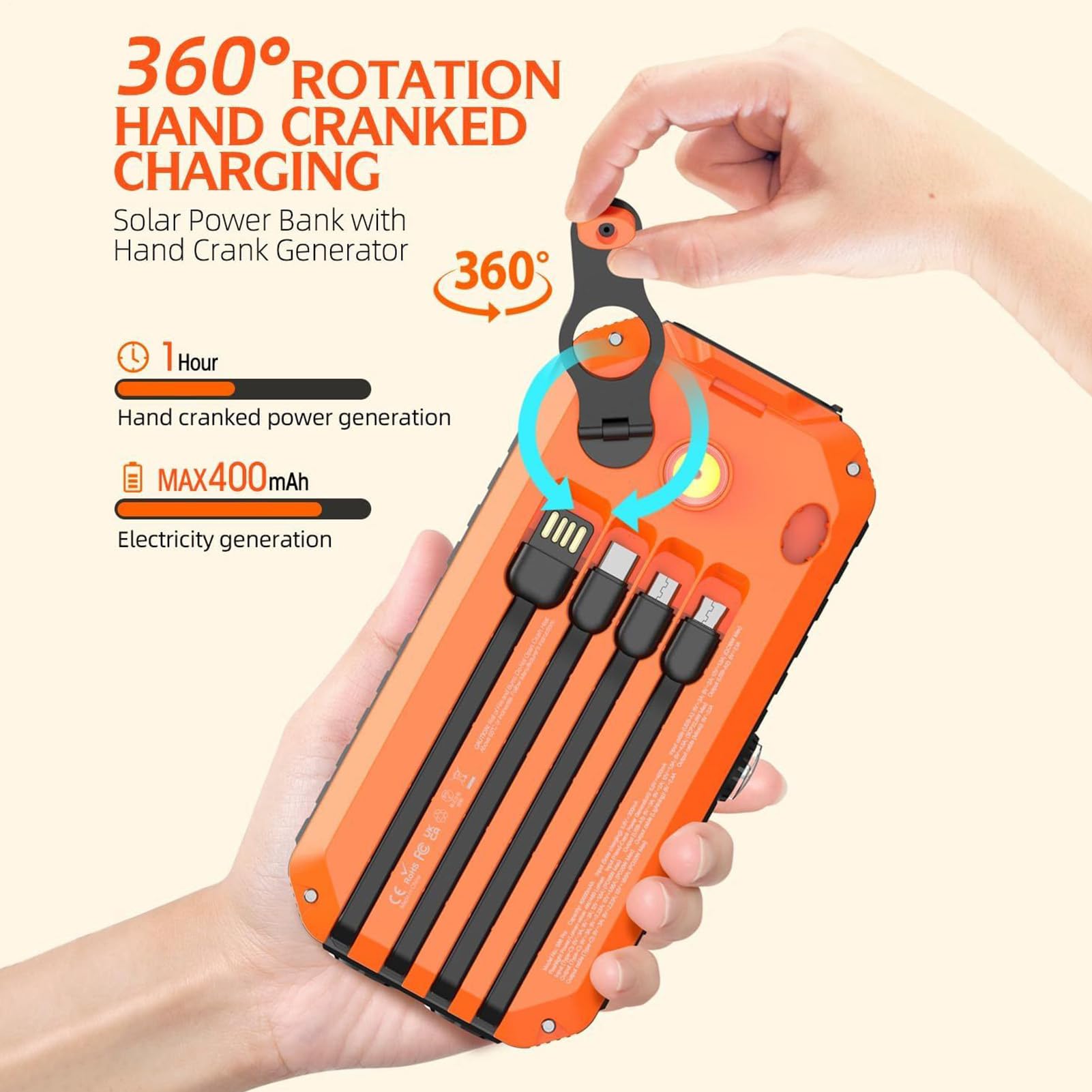 Station de Charge Solaire avec Panneau | Batterie Externe Haute Luminosité