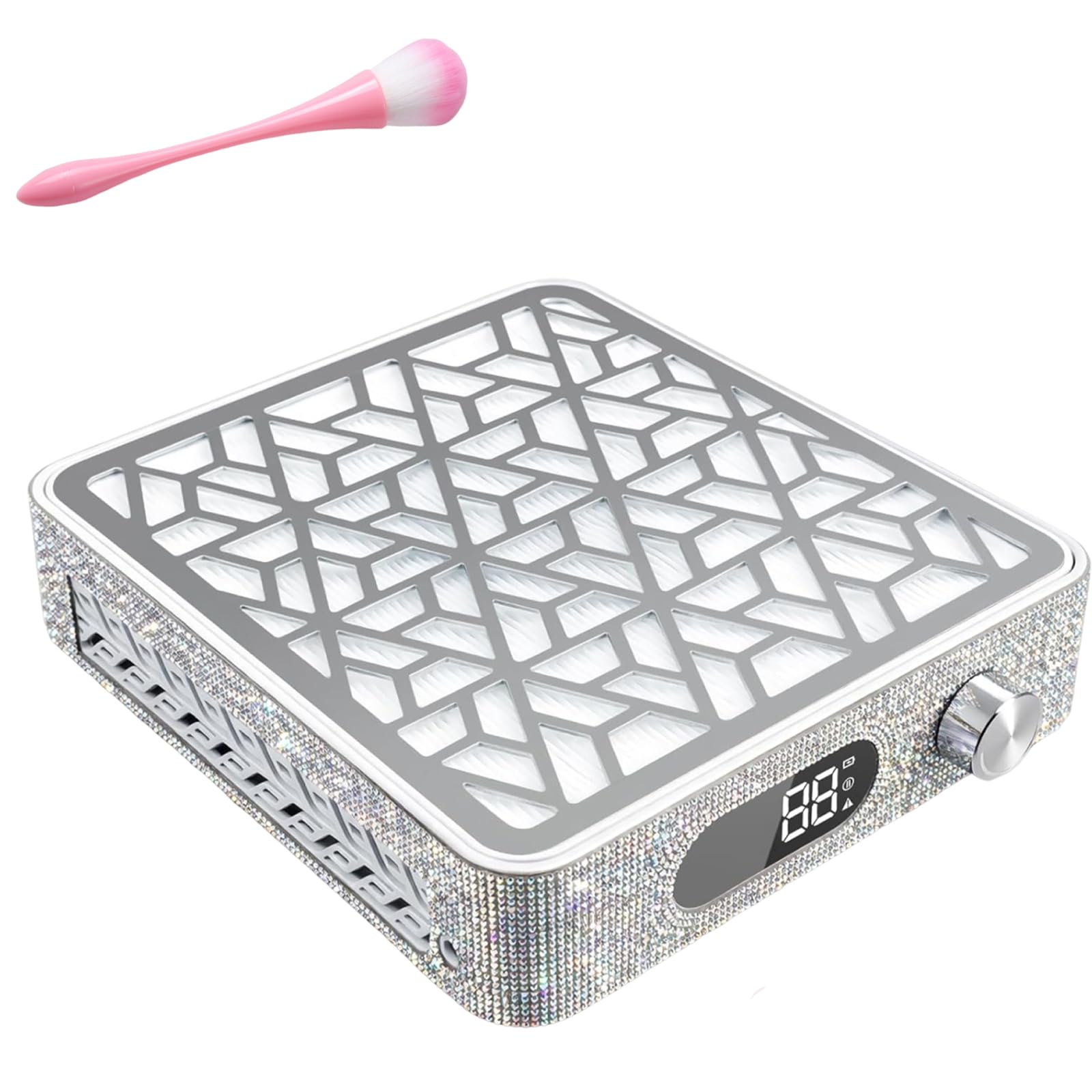 Aspiradora Silenciosa De 4500 RPM para Polvo De Uñas: Extractor Profesional con Filtro Reutilizable para Acrílico, Gel Y Polvo De Inmersión. Herramienta Esencial para Principiantes Y Artistas De