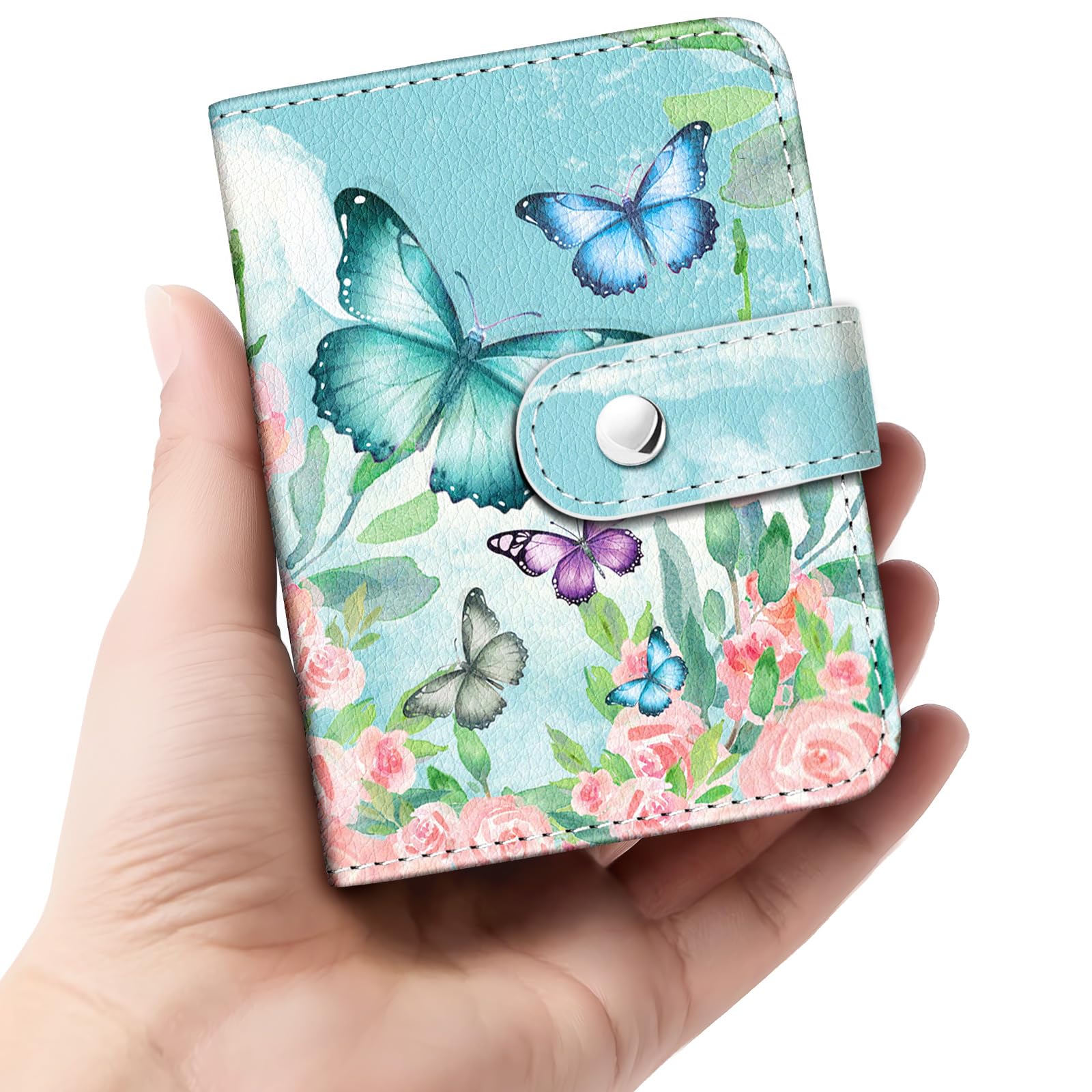 Kleines Fotoalbum mit Schmetterlingsmotiv für 5,1 x 7,6 cm große Filme, 56 Taschen